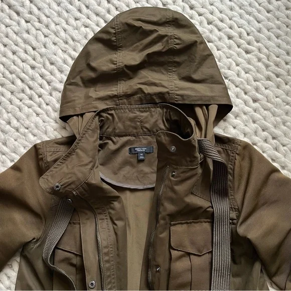 Vera Wang Olive Brown Hooded Jacket by Simply Vera | xsmall - Picture 10 of 16
